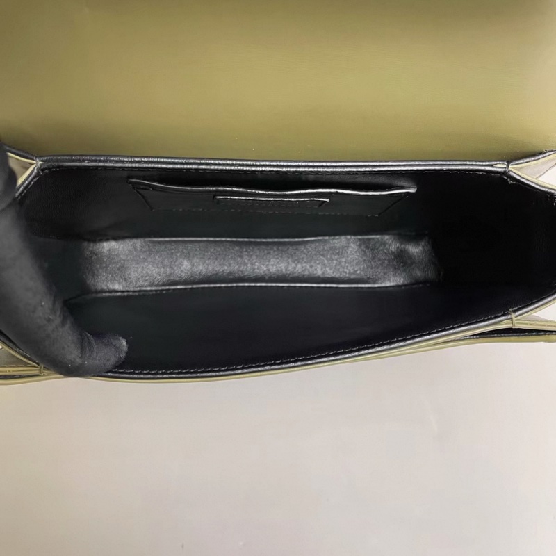 YSL聖羅蘭Solferino box中號軍綠色豆腐包-7