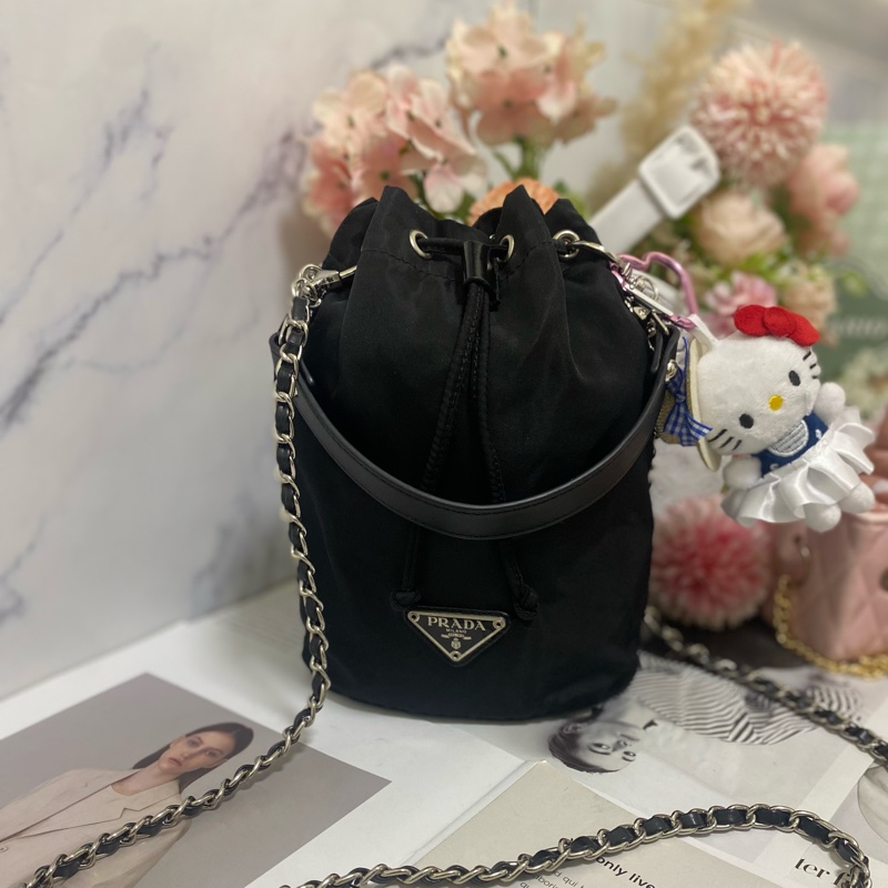 Prada 降落傘束口包小水桶包🏅-2