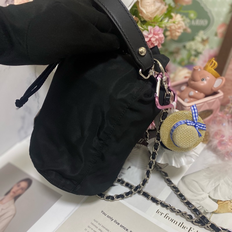 Prada 降落傘束口包小水桶包🏅-12