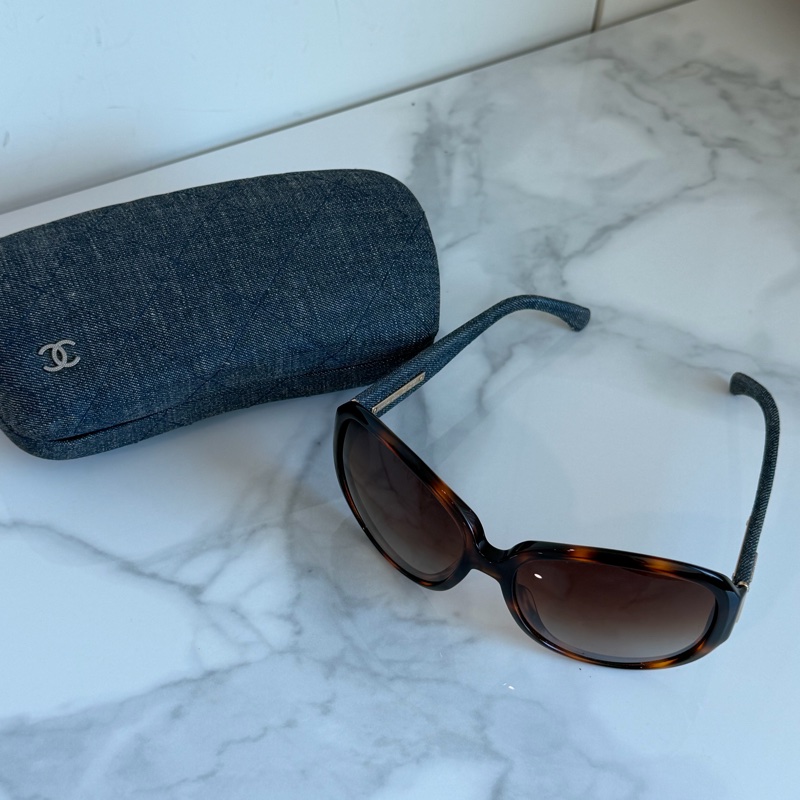 CHANEL 香奈兒牛仔單寧墨鏡!超級特點🩵墨鏡一戴誰都不愛-1