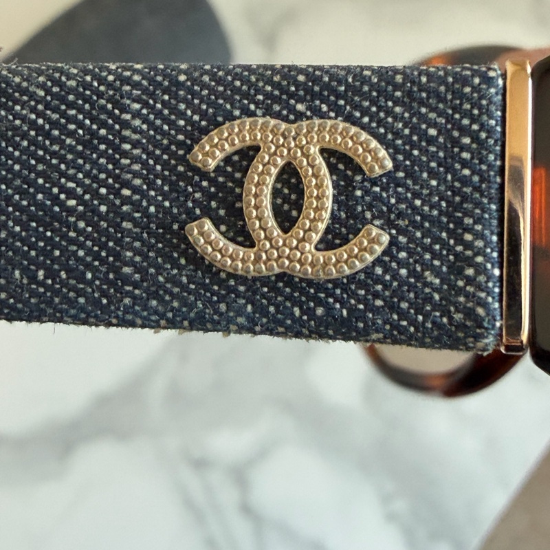 CHANEL 香奈兒牛仔單寧墨鏡!超級特點🩵墨鏡一戴誰都不愛-4