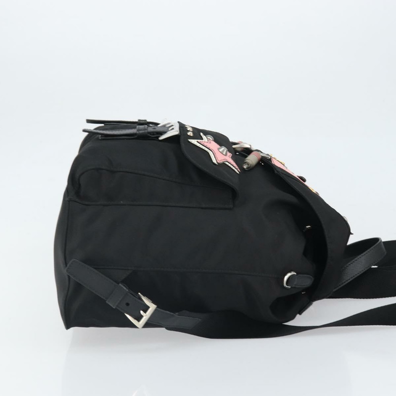 【日本直送】PRADA Robot 雙肩包 尼龍材質 黑色 銀色 正品 169726SAV-2