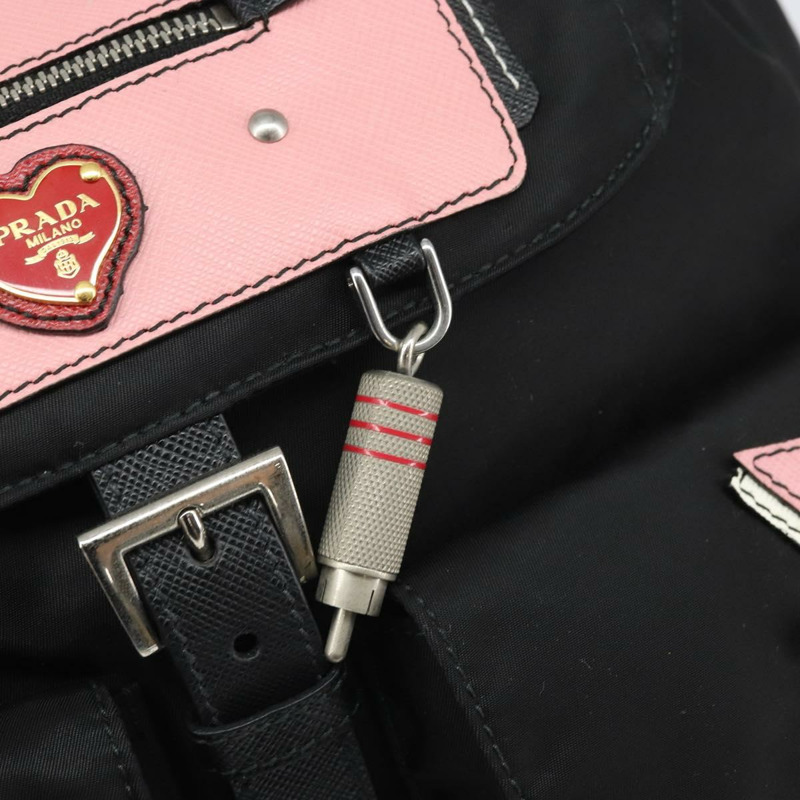 【日本直送】PRADA Robot 雙肩包 尼龍材質 黑色 銀色 正品 169726SAV-21