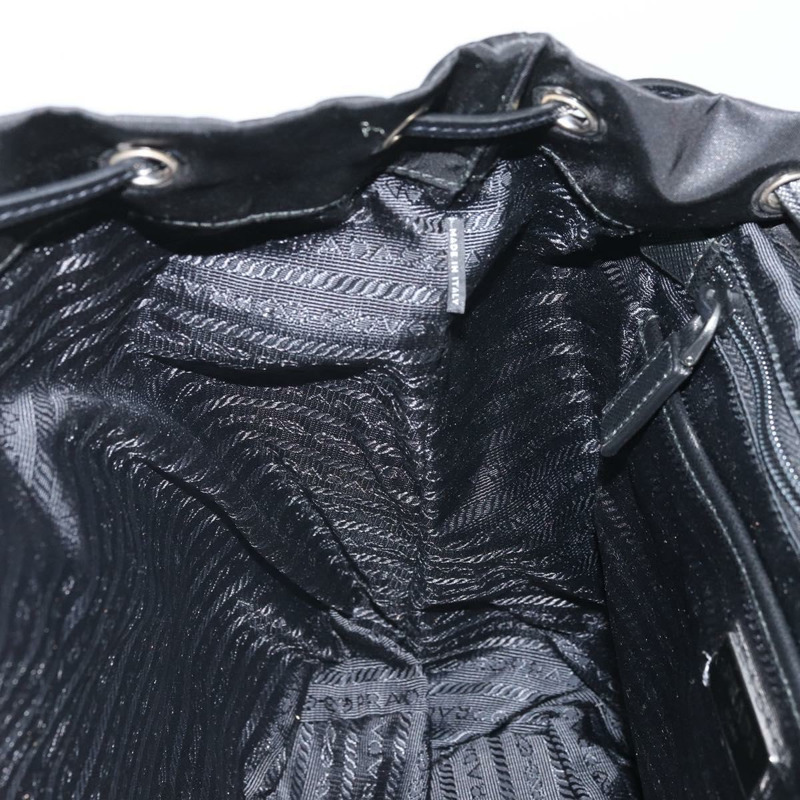 【日本直送】PRADA Robot 雙肩包 尼龍材質 黑色 銀色 正品 169726SAV-27