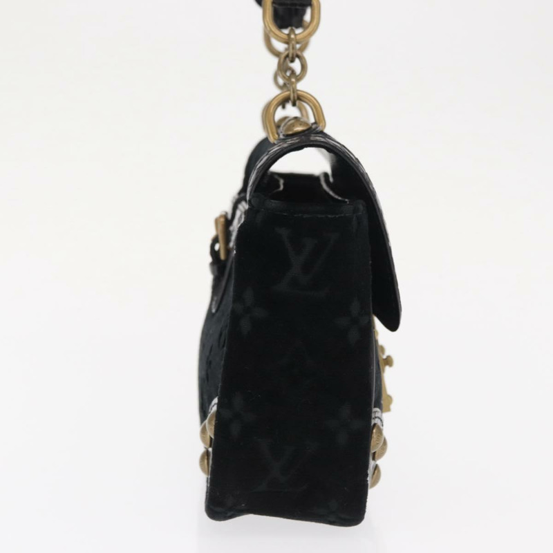 【日本直送】路易威登 Monogram Velours Irvine 手提包 黑色 M92733 LV 正品 168356SAV-3