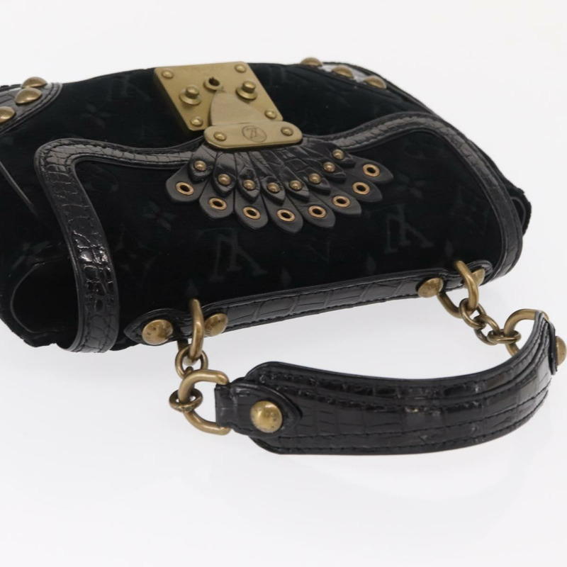 【日本直送】路易威登 Monogram Velours Irvine 手提包 黑色 M92733 LV 正品 168356SAV-5