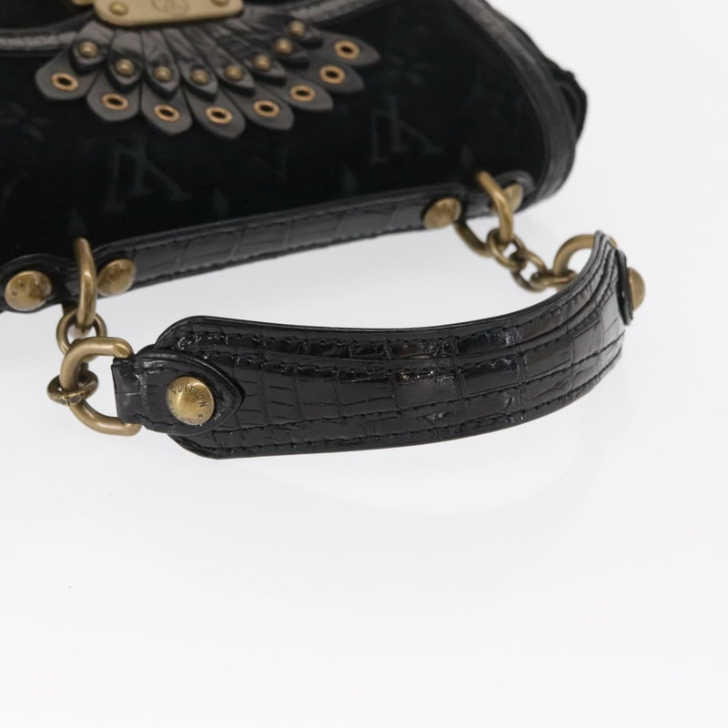 【日本直送】路易威登 Monogram Velours Irvine 手提包 黑色 M92733 LV 正品 168356SAV-6
