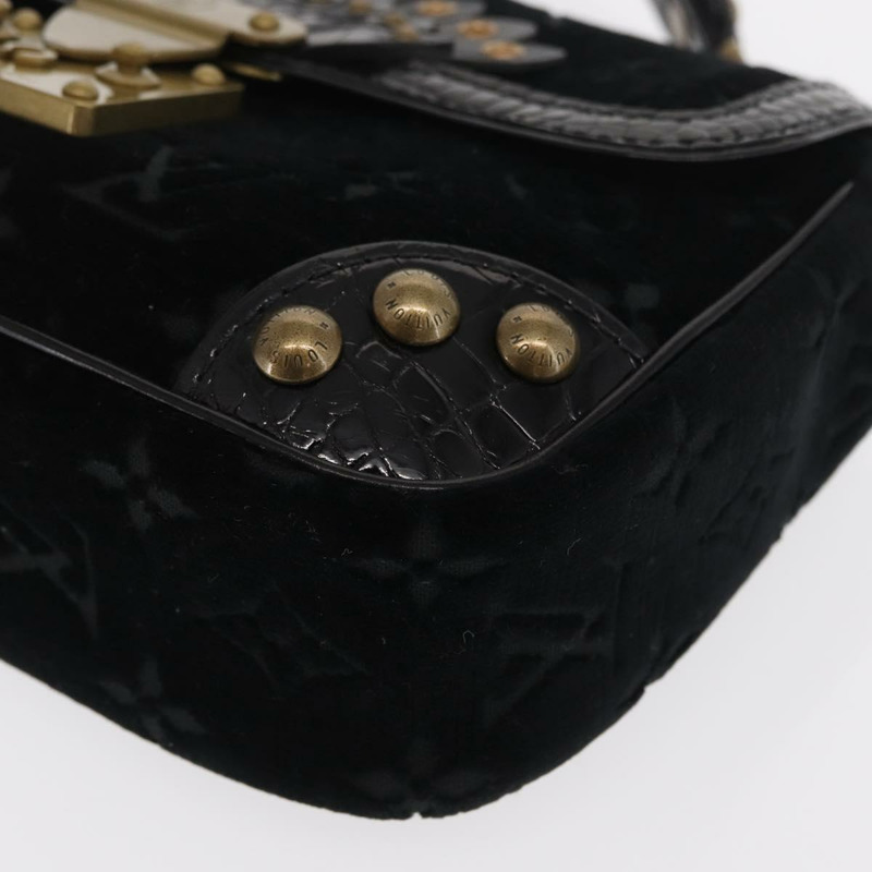 【日本直送】路易威登 Monogram Velours Irvine 手提包 黑色 M92733 LV 正品 168356SAV-14