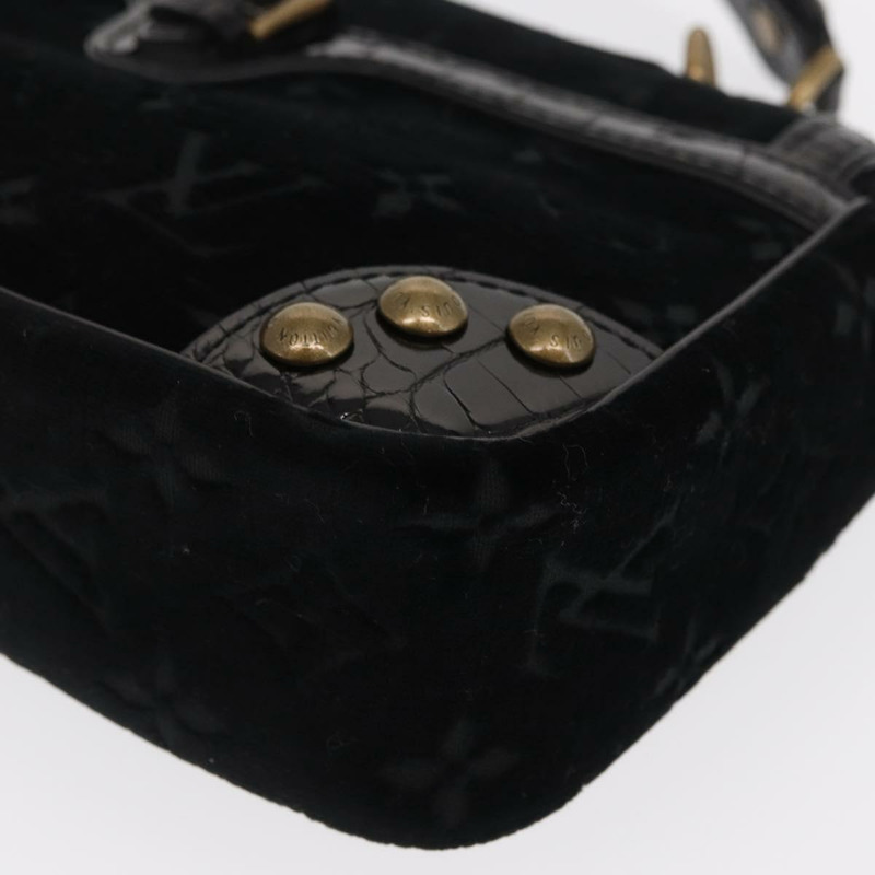 【日本直送】路易威登 Monogram Velours Irvine 手提包 黑色 M92733 LV 正品 168356SAV-16