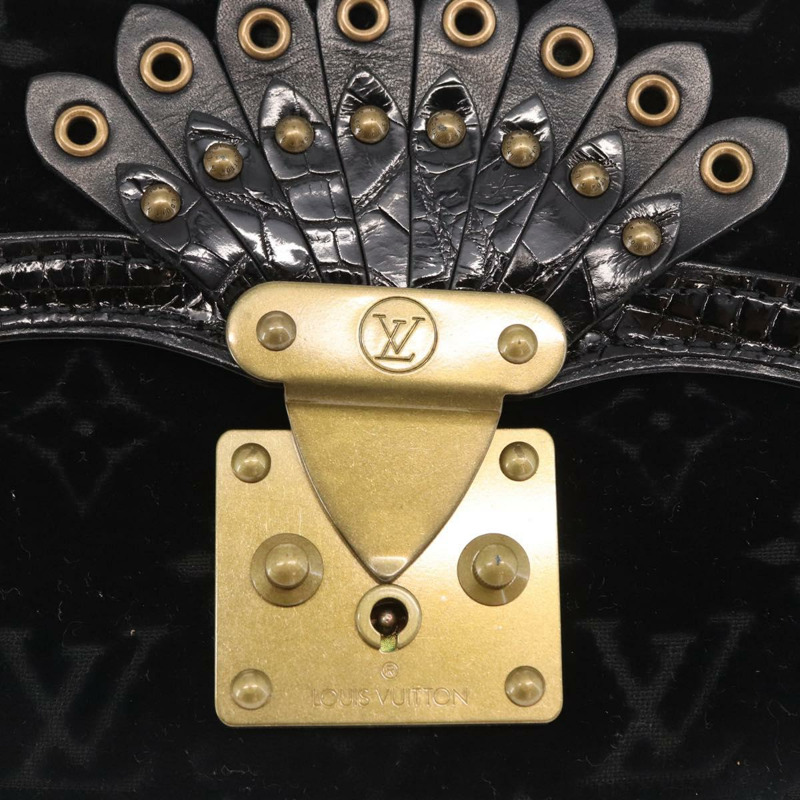 【日本直送】路易威登 Monogram Velours Irvine 手提包 黑色 M92733 LV 正品 168356SAV-18