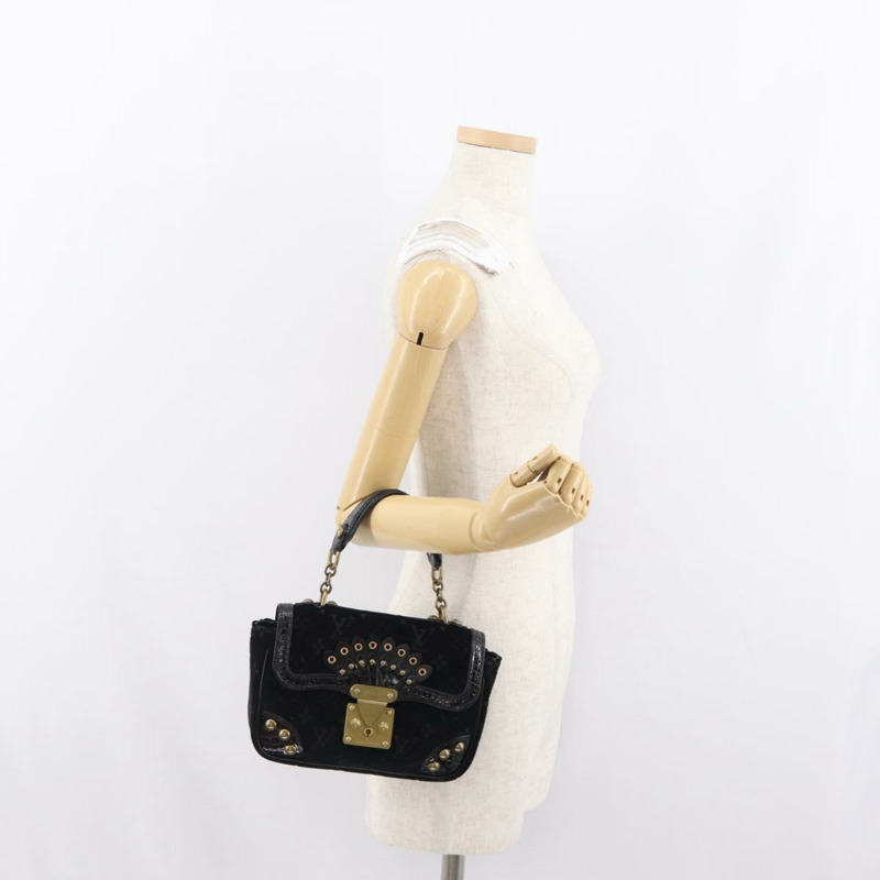 【日本直送】路易威登 Monogram Velours Irvine 手提包 黑色 M92733 LV 正品 168356SAV-25