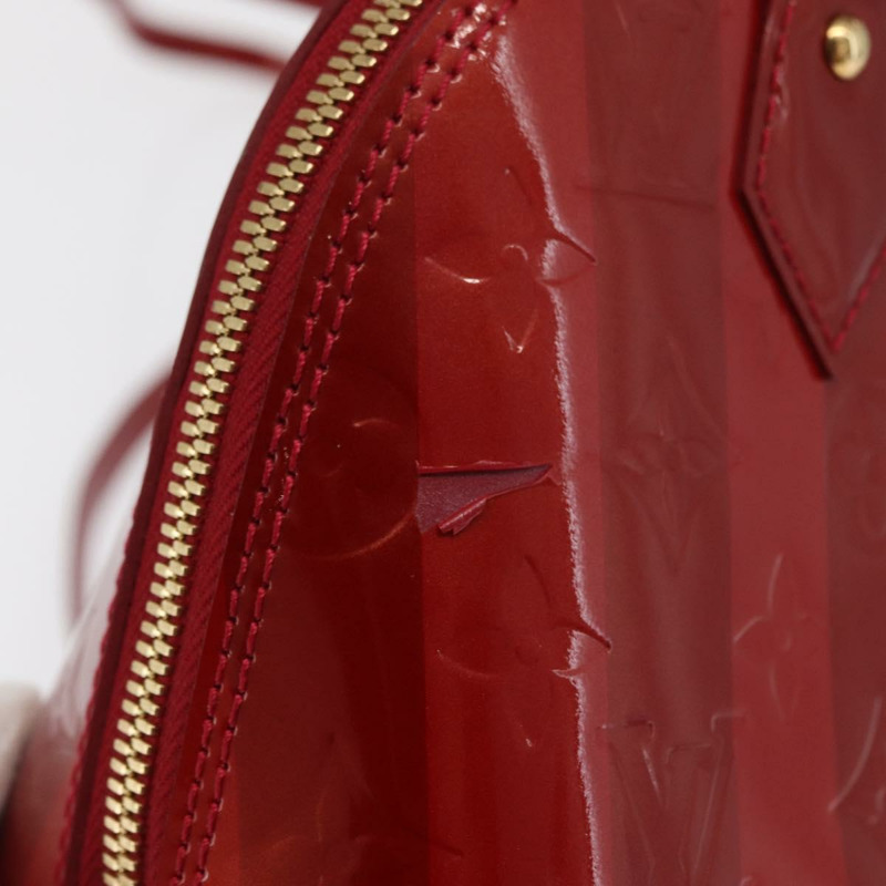 【日本直送】路易威登 Vernis Rayure Alma BB 包 2way Pomme D'amour M91593 LV 正品 171554A-8