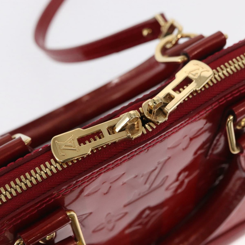 【日本直送】路易威登 Vernis Rayure Alma BB 包 2way Pomme D'amour M91593 LV 正品 171554A-9