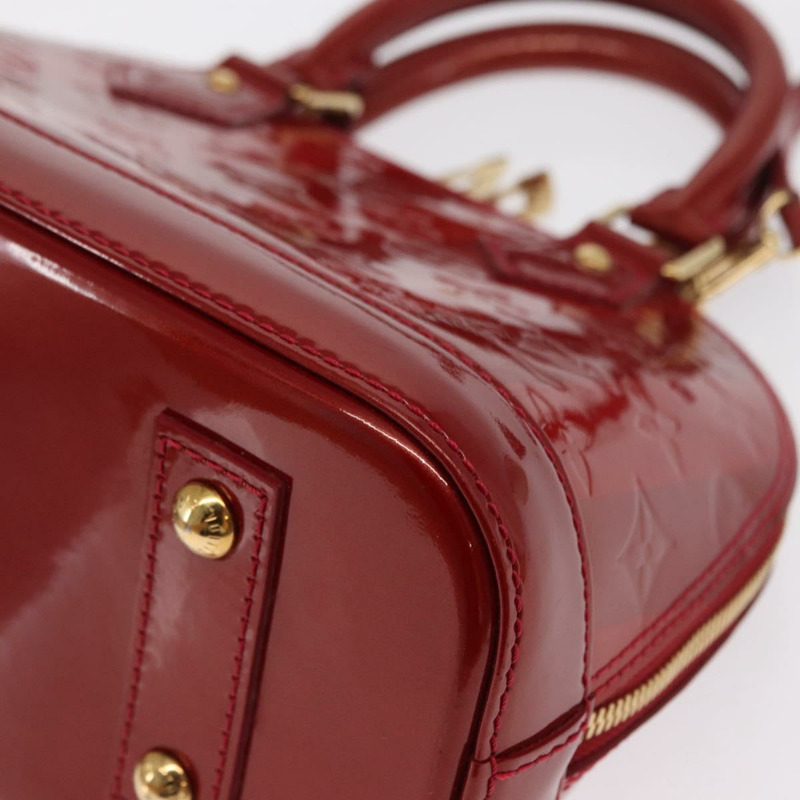 【日本直送】路易威登 Vernis Rayure Alma BB 包 2way Pomme D'amour M91593 LV 正品 171554A-16