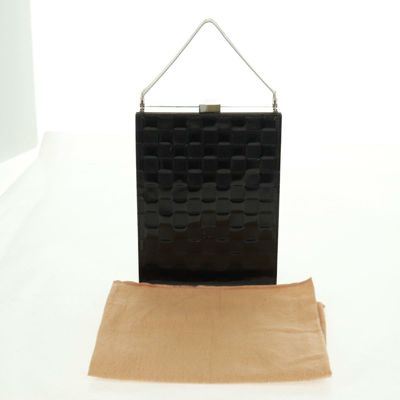 【日本直送】路易威登 Damier Vernis Ange GM 手提包黑色 M92103 LV 正品 am10703V-11