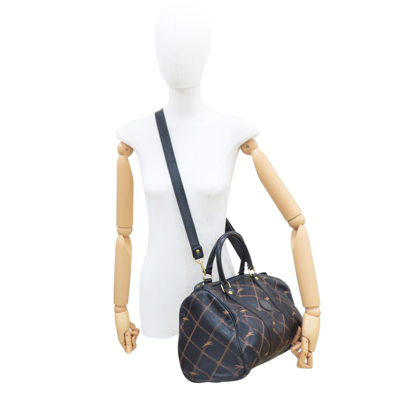 黑色 牛皮 Vintage 波士頓包 兩用包【Longchamp 瓏驤】-6