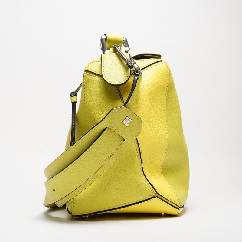 LOEWE 經典Puzzle 中號 芥末黃色-3