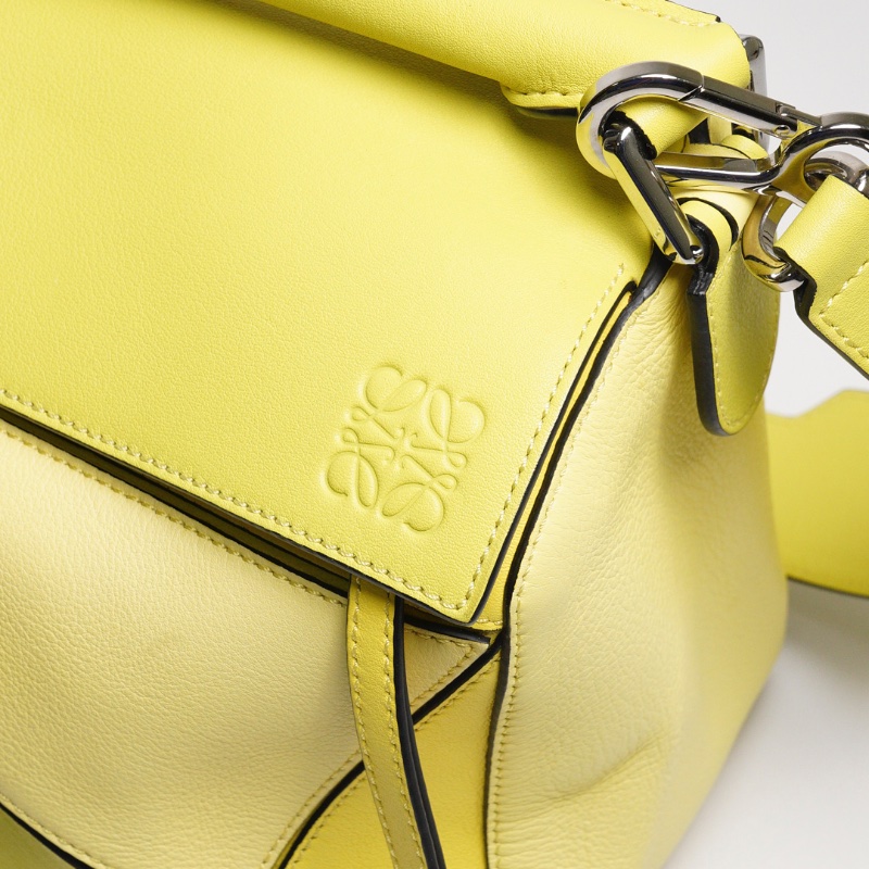 LOEWE 經典Puzzle 中號 芥末黃色-10