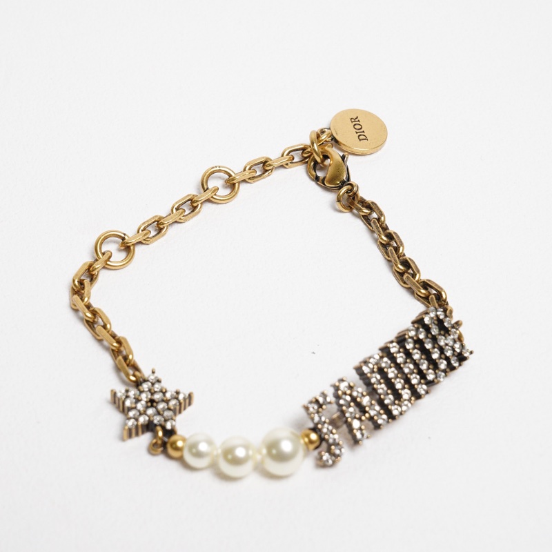 Dior 珍珠水鑽手鏈-1