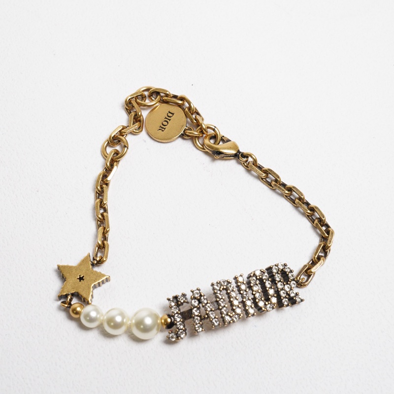 Dior 珍珠水鑽手鏈-6