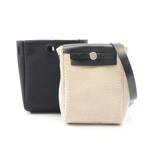 愛馬仕 Herbag TPM 肩挎包 H 041444CB 帆布 H Hunter 皮革 SHW