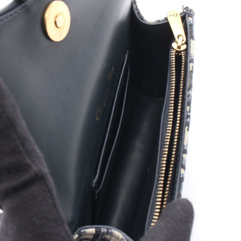 Dior Oblique 腰包斜背包 S5619CTZQ_M928 帆布海軍藍/米色 二手 女士-2