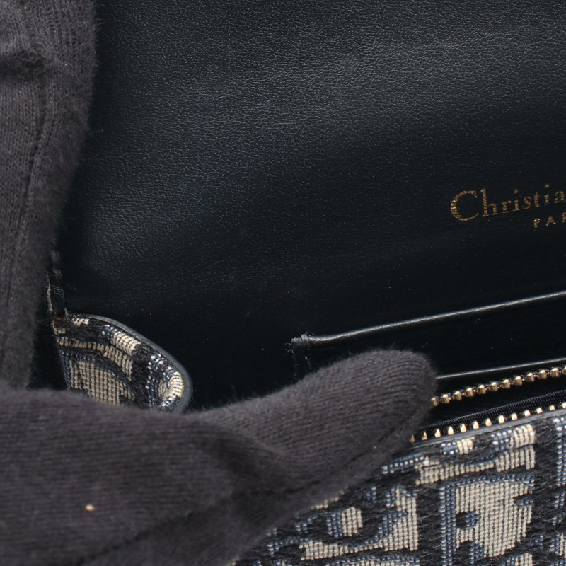 Dior Oblique 腰包斜背包 S5619CTZQ_M928 帆布海軍藍/米色 二手 女士-4