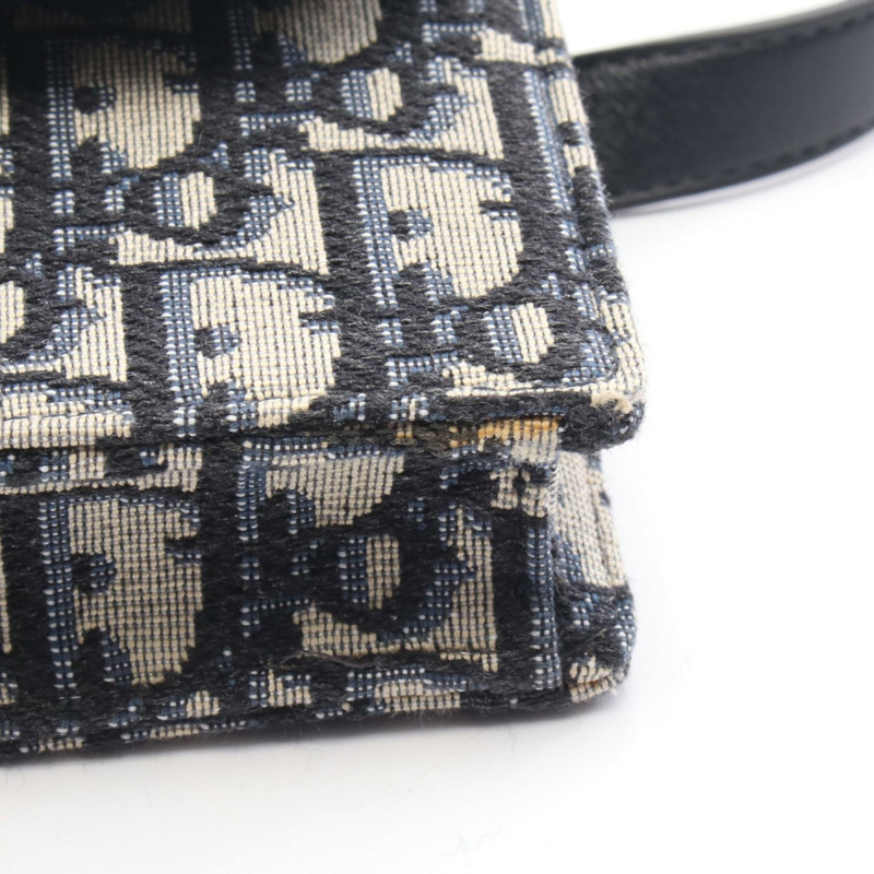 Dior Oblique 腰包斜背包 S5619CTZQ_M928 帆布海軍藍/米色 二手 女士-5