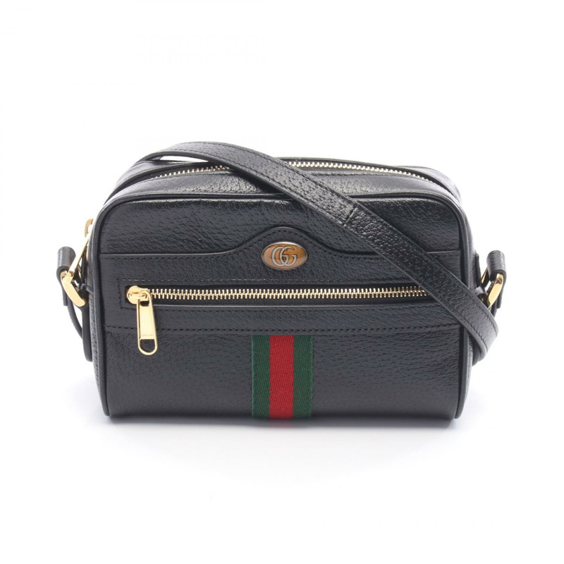 GUCCI Ophidia 斜背單肩包 719885 皮革 黑色 多色 二手 女士-0