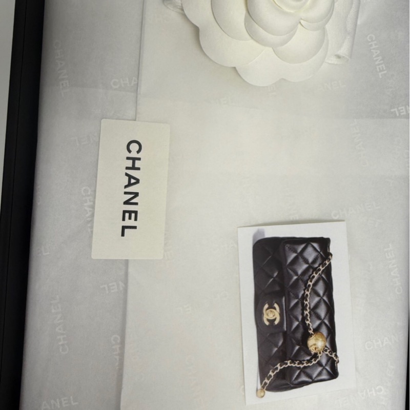 CHANEL 黑金球COCO20全新未拆封購於專櫃香奈兒黑金包香奈兒金球包限量-3