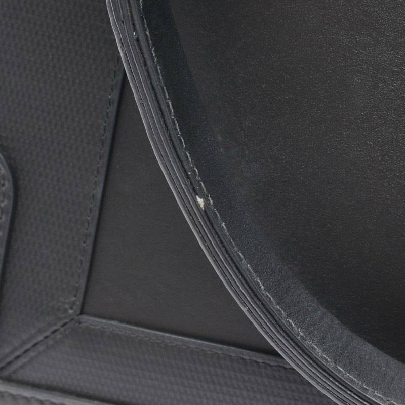 BALENCIAGA 海軍藍 CABAS S 手提包 339933 黑色皮革 二手 女士-4