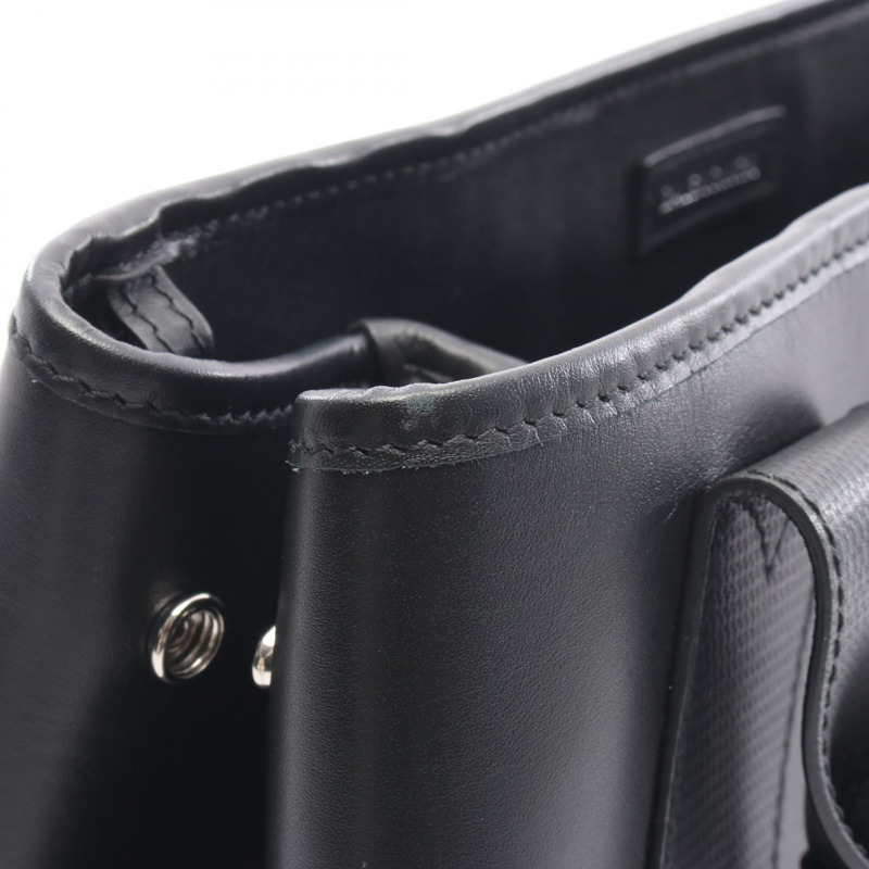 BALENCIAGA 海軍藍 CABAS S 手提包 339933 黑色皮革 二手 女士-7