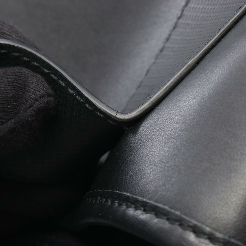 BALENCIAGA 海軍藍 CABAS S 手提包 339933 黑色皮革 二手 女士-9