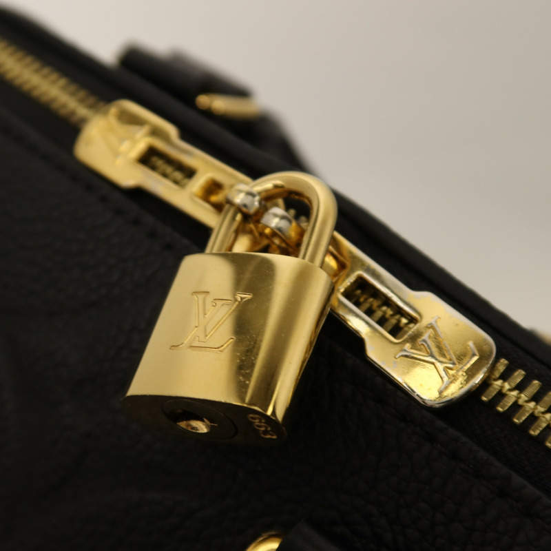 LOUIS VUITTON Monogram Empreinte Speedy Bandouliere 20金扣鏈帶手挽肩背兩用袋-7