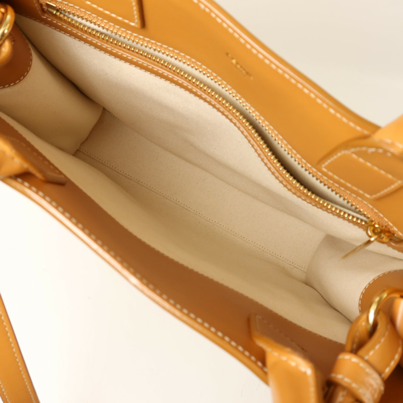 CELINE 帆布/皮革Cabas金扣手挽肩背兩用袋-4