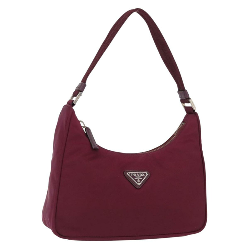 【日本直送】PRADA 尼龍紫色銀色手提包 Auth fm5137V-0