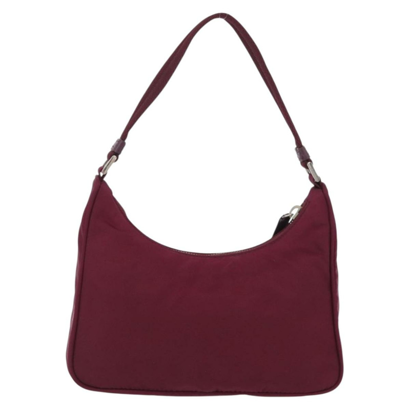 【日本直送】PRADA 尼龍紫色銀色手提包 Auth fm5137V-1