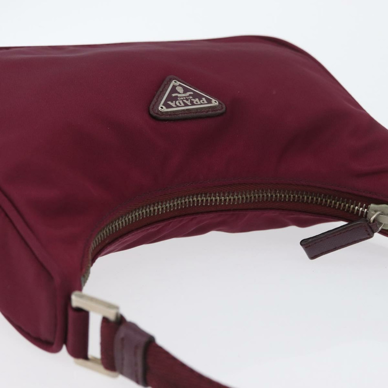 【日本直送】PRADA 尼龍紫色銀色手提包 Auth fm5137V-5