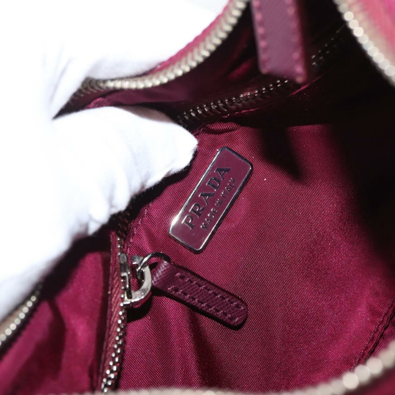 【日本直送】PRADA 尼龍紫色銀色手提包 Auth fm5137V-19