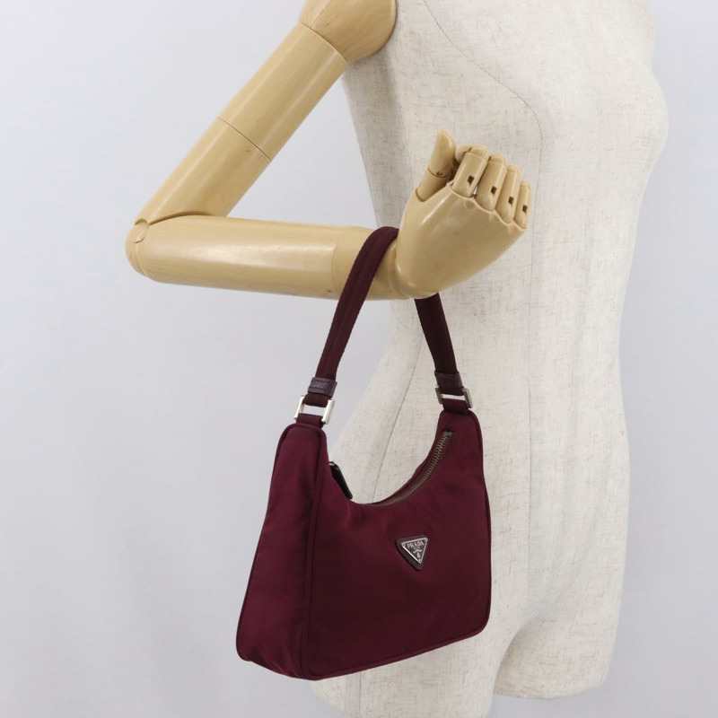 【日本直送】PRADA 尼龍紫色銀色手提包 Auth fm5137V-24