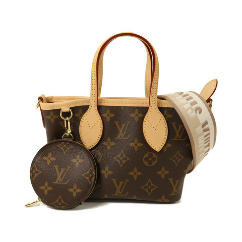 LOUIS VUITTON Monogram Neverfull BB金扣手挽肩背兩用袋