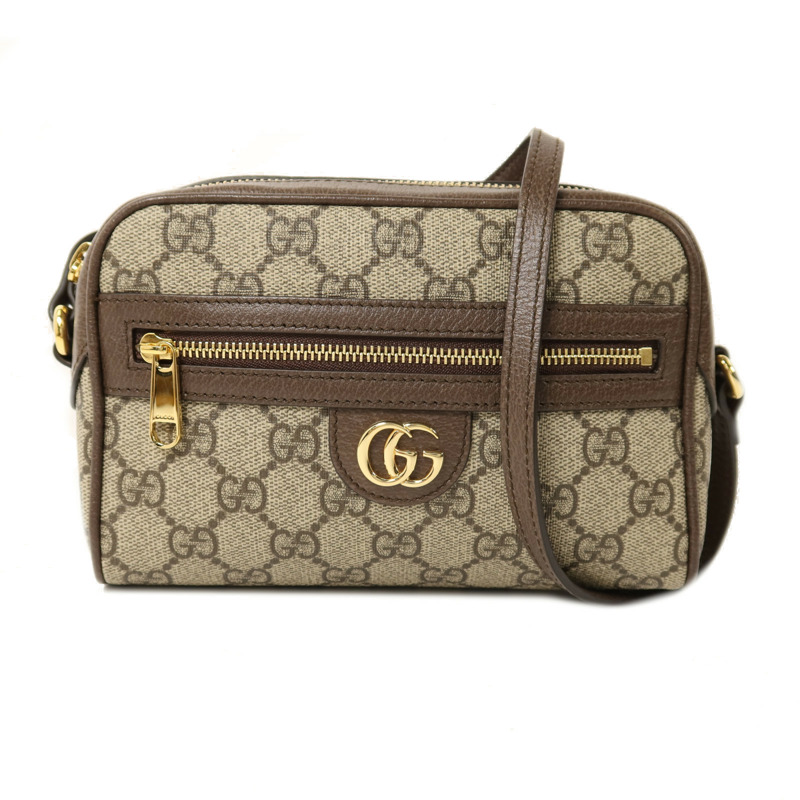 GUCCI 塗層帆布Ophidia Super Mini金扣肩背袋-0