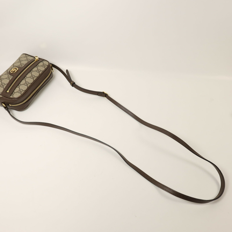 GUCCI 塗層帆布Ophidia Super Mini金扣肩背袋-7