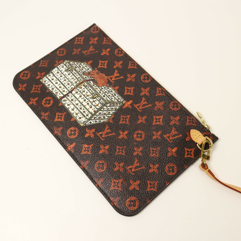 LOUIS VUITTON Catgram Neverfull MM金扣肩背袋-15