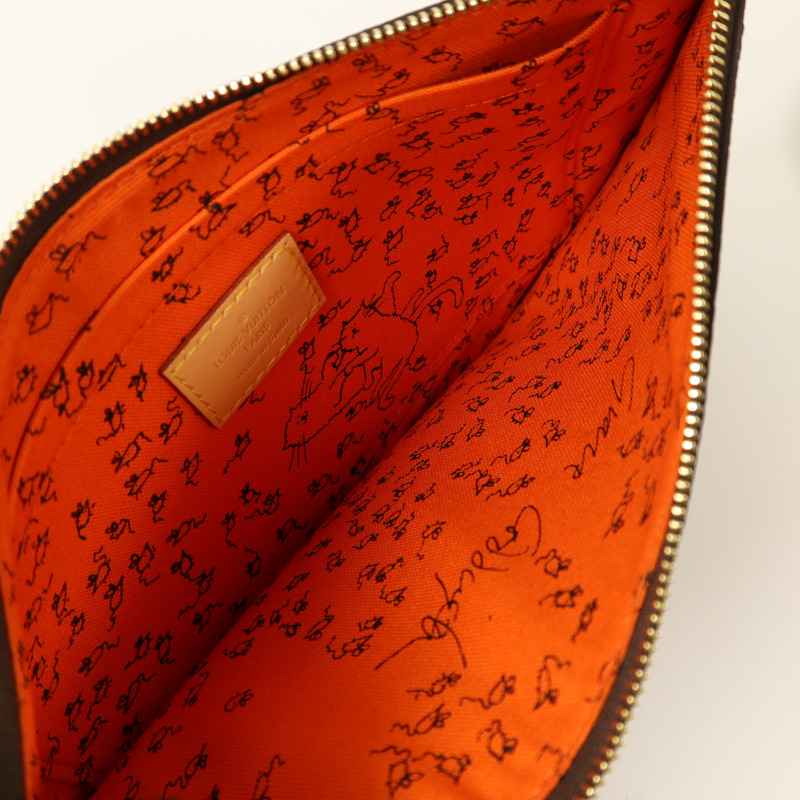 LOUIS VUITTON Catgram Neverfull MM金扣肩背袋-16