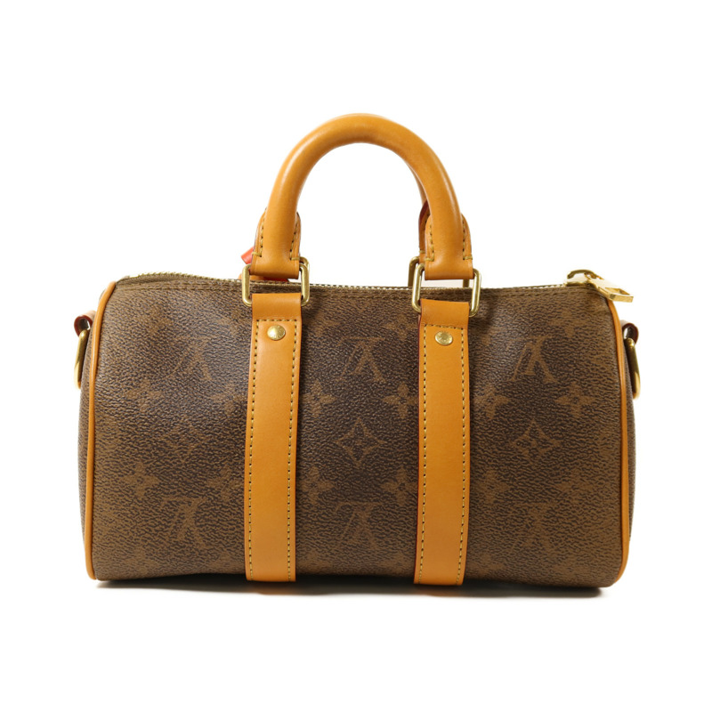 LOUIS VUITTON Monogram Dust Keepall Bandouliere 25金扣手挽肩背兩用袋-1