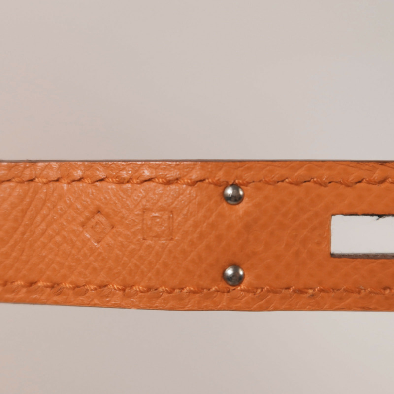 HERMES Epsom皮革Birkin 30銀扣手挽袋Feu-6