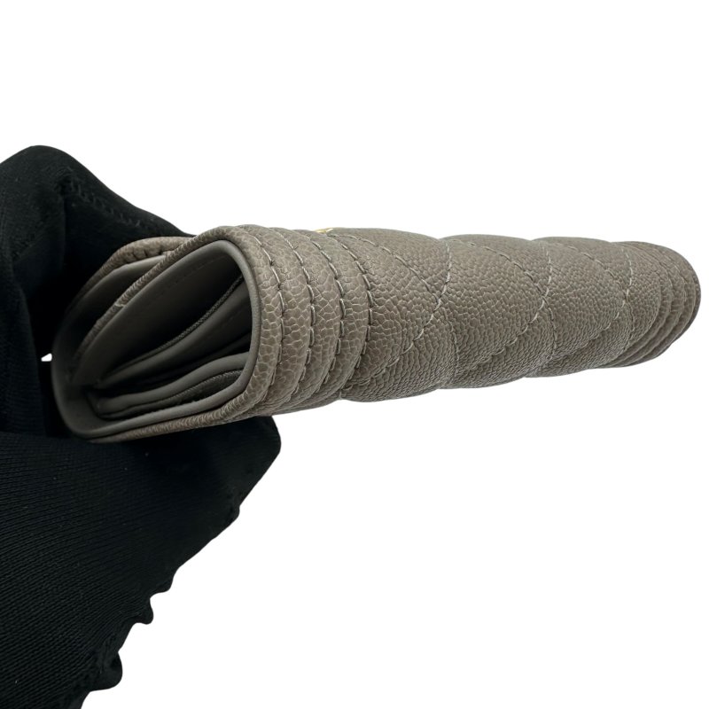 【美收精品】CHANEL 灰色短夾 C-211【隔月月中將轉賣至日本 上架期限30天】-7