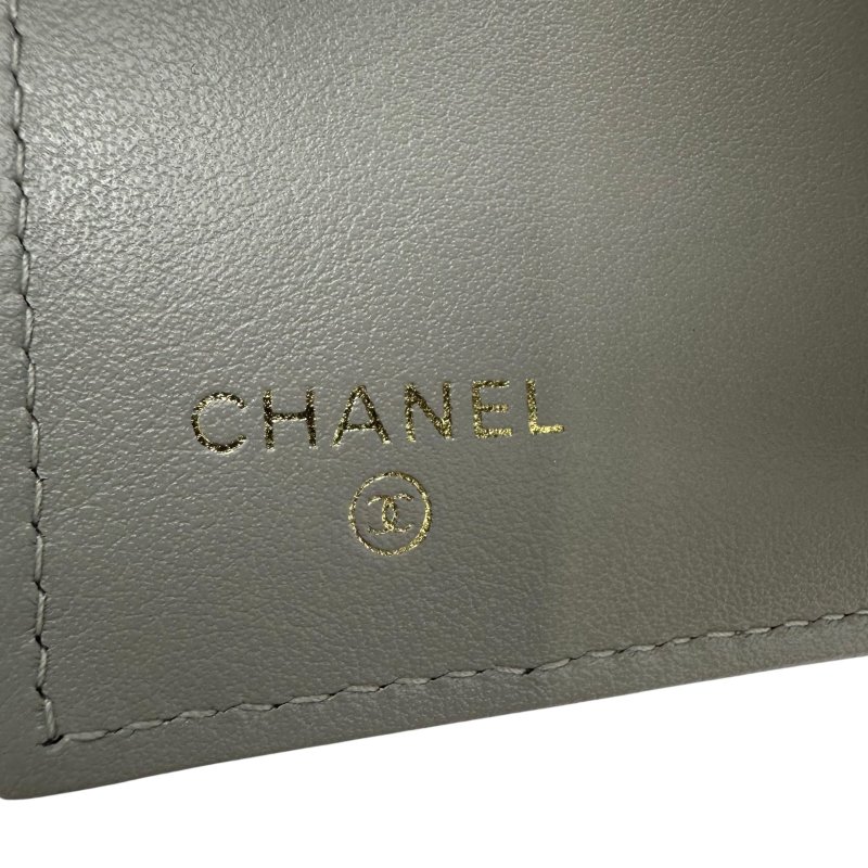 【美收精品】CHANEL 灰色短夾 C-211【隔月月中將轉賣至日本 上架期限30天】-12