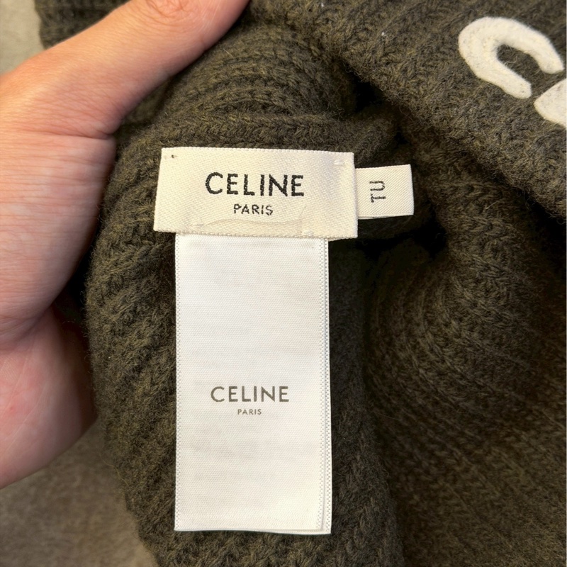 CELINE軍綠毛帽-3